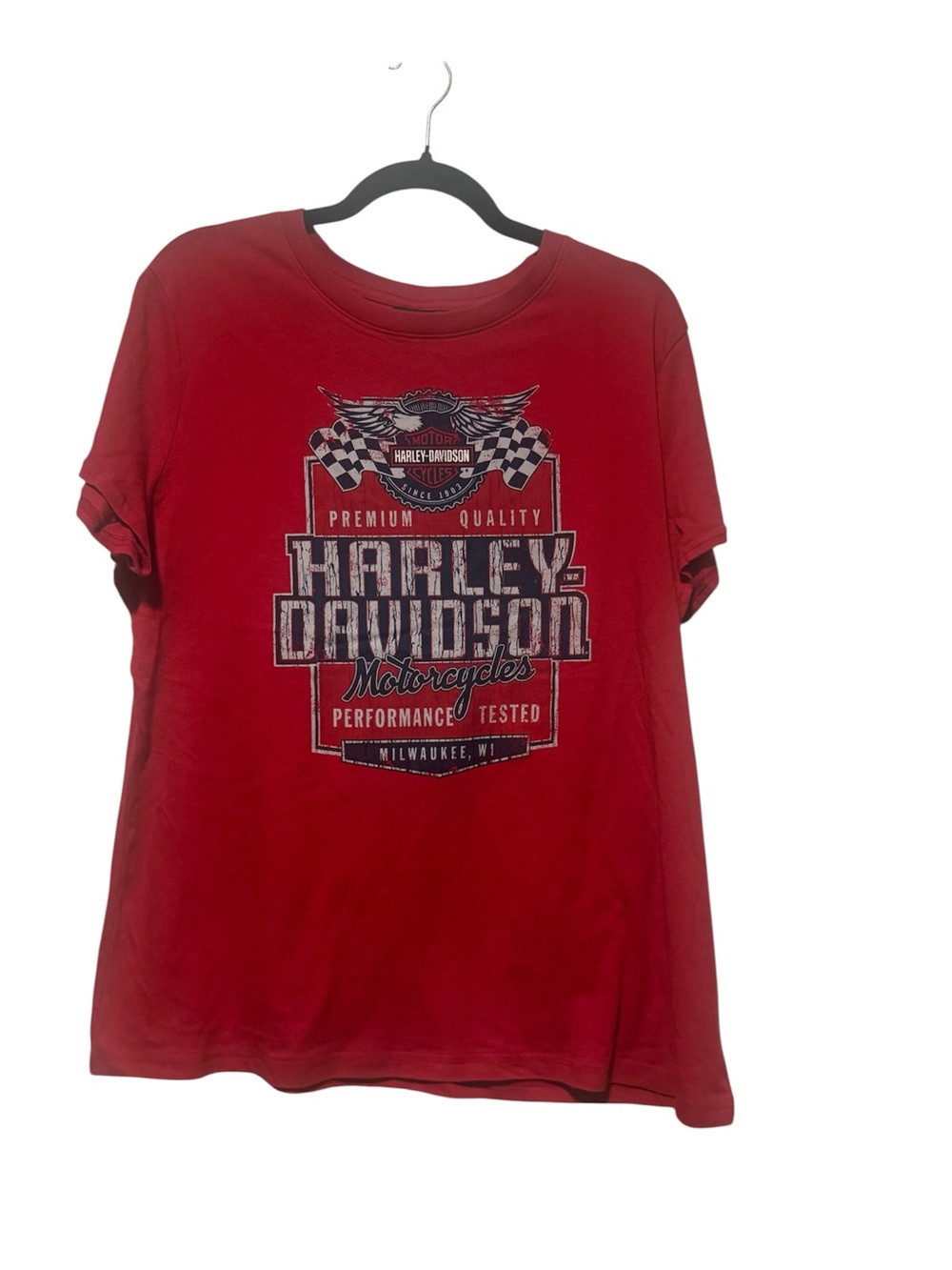 Harley-Davidson Red Graphic Tee NWOT Size XL